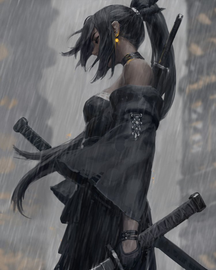 GuWEIZ Art Girl Ronin