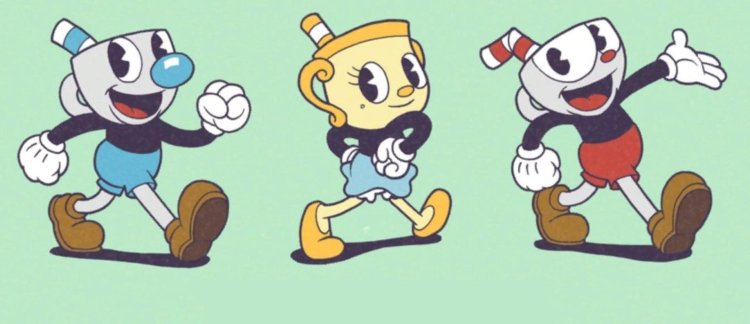 The world of the game Cuphead