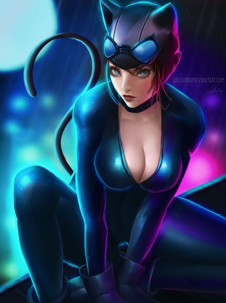 Selina Kyle woman-cat anime