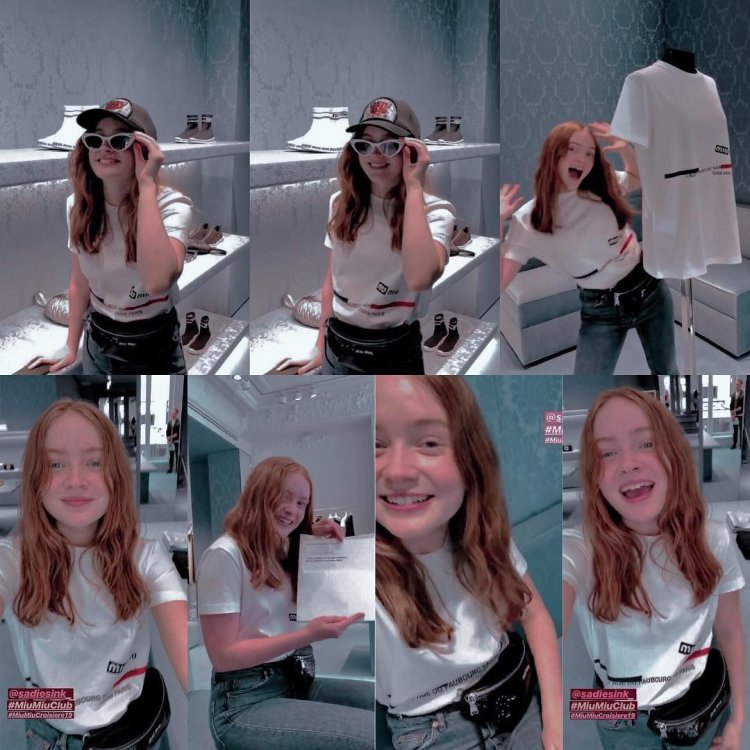 Sadie Sink in a swimsuit