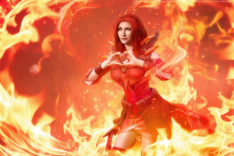 Krystle lina in a dress