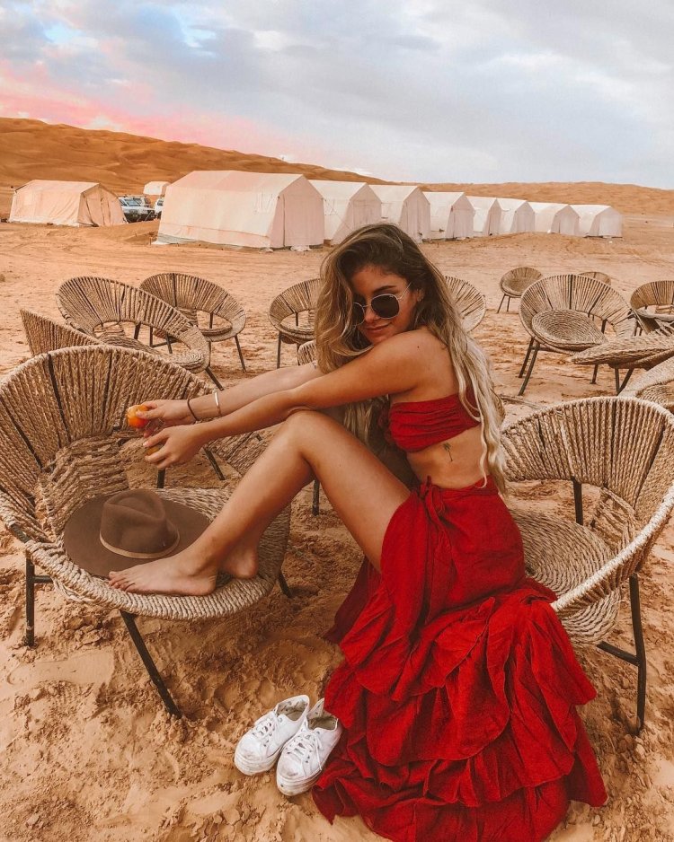 Barefoot in the desert