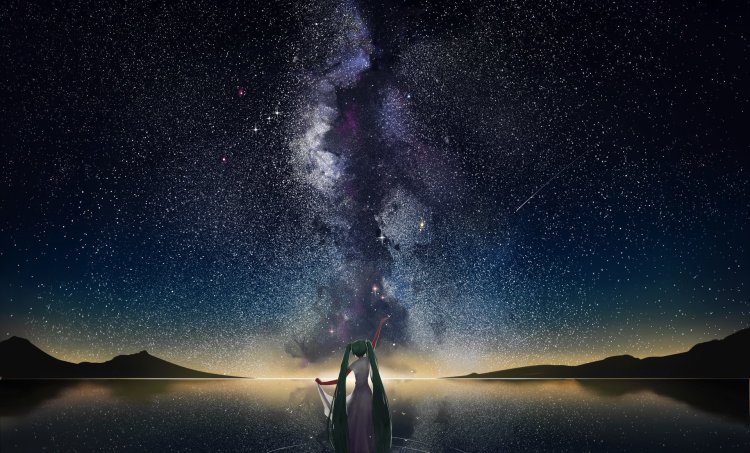 Milky Way and Girl