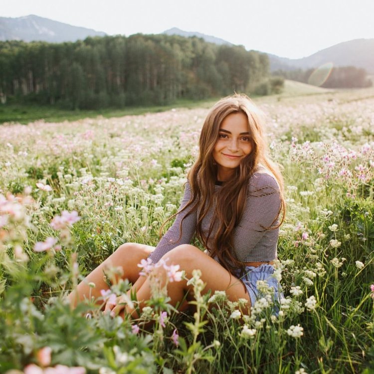 Summer photo shoot in nature