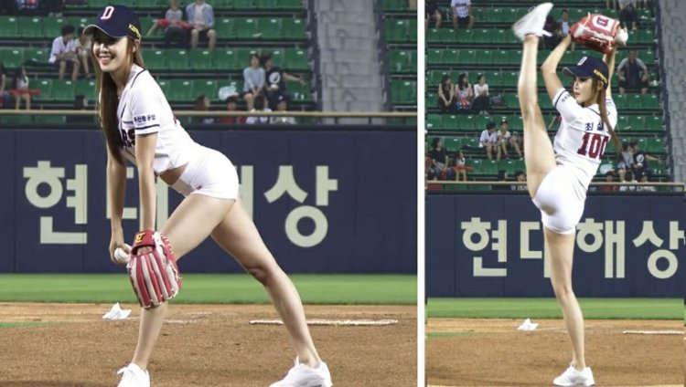 Korean baseball girl