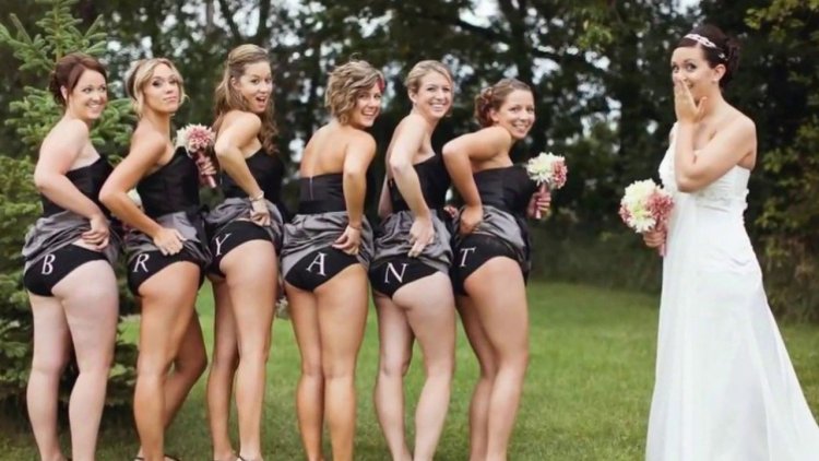 Haughty dresses of bride girlfriends