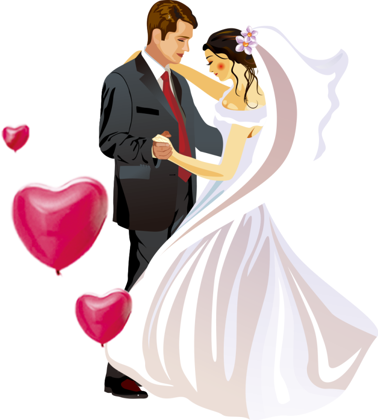 Bride and groom waffle seal