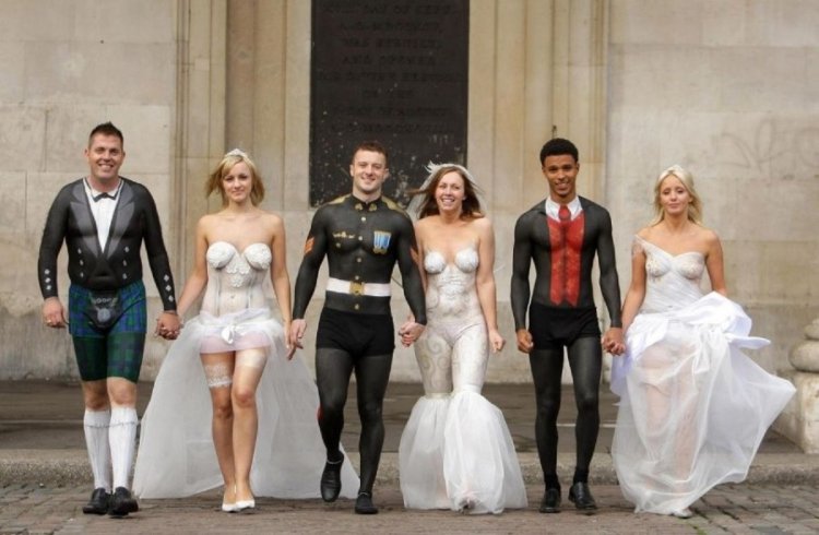 Funny wedding costumes