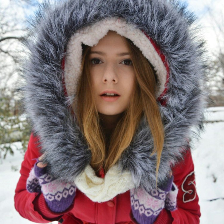 PIN by Evgen Fur Hood Coat, Fur, Fox Fur Coat