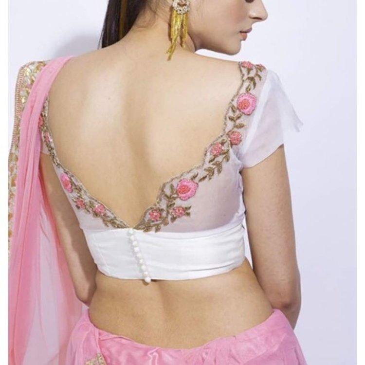 Girls from social networks with a deep neckline