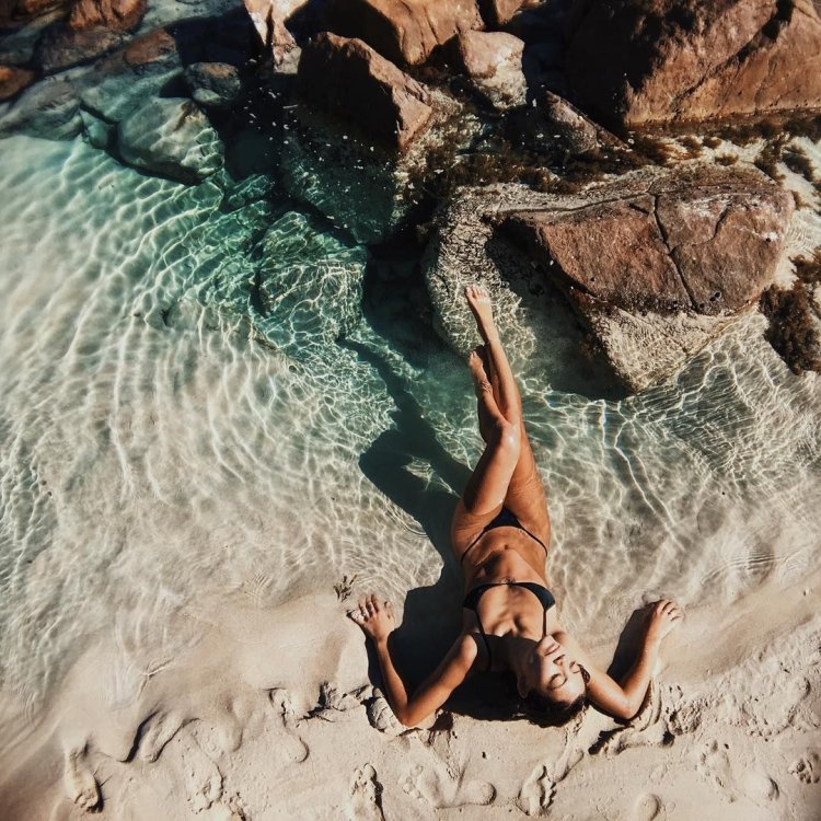 Interesting photo shoots on the beach