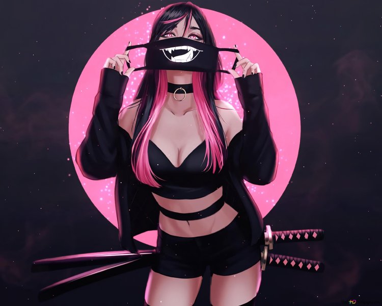 Wear Your Mask Katana Pinky Yaju