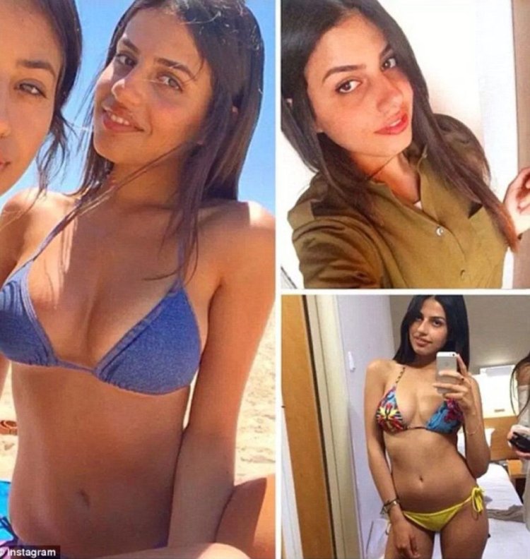 Girls of the Israeli army on the beach