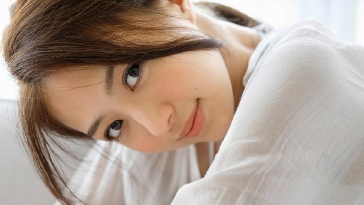 Japanese smile in profile