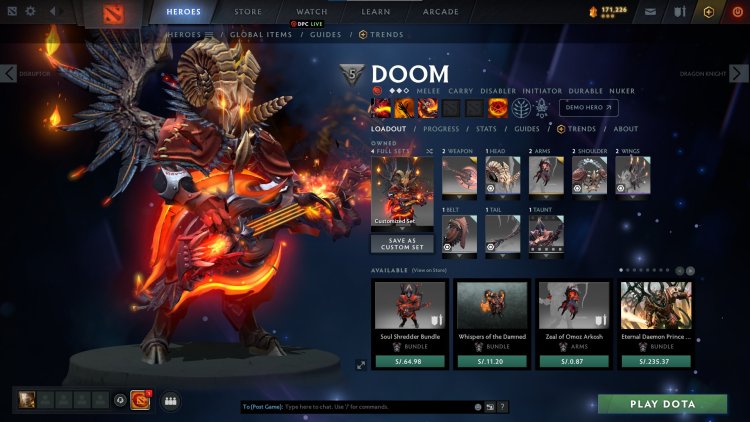 Doom dota 2 sets