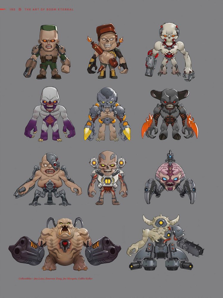 DOOM Eternal figures in the game