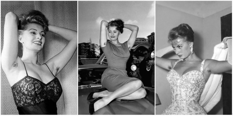 Sophie Loren in a corset