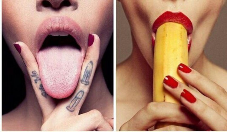 The girl is a hint of language