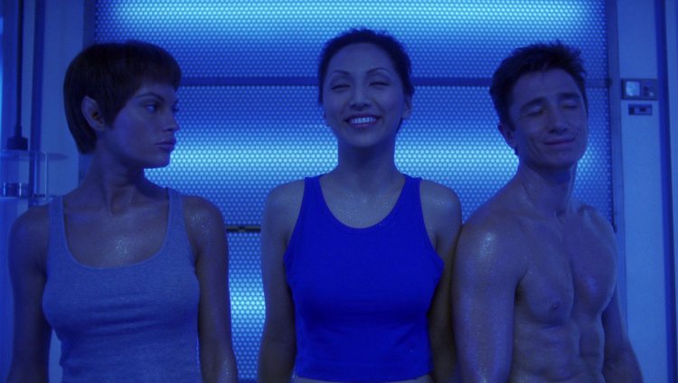 Linda Pak in the STAR Trek swimsuit