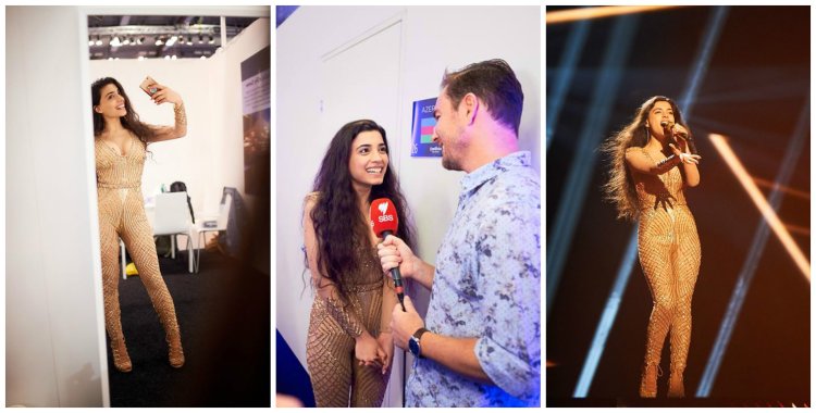 Samra Ragimli in a swimsuit