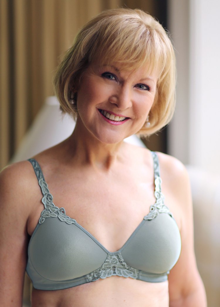 Adult woman in the bra