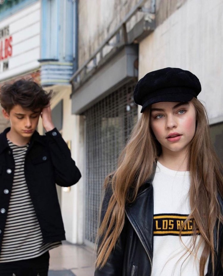 Jade Weber with a guy