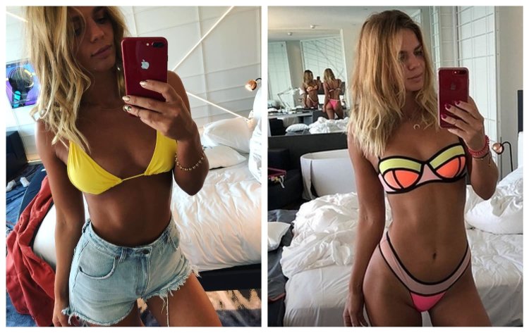 Julia Efimova in a swimsuit