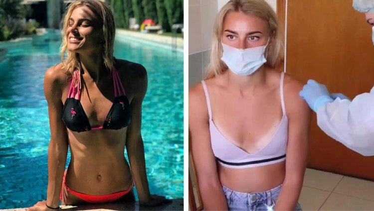 Julia Andreevna Levchenko in a swimsuit