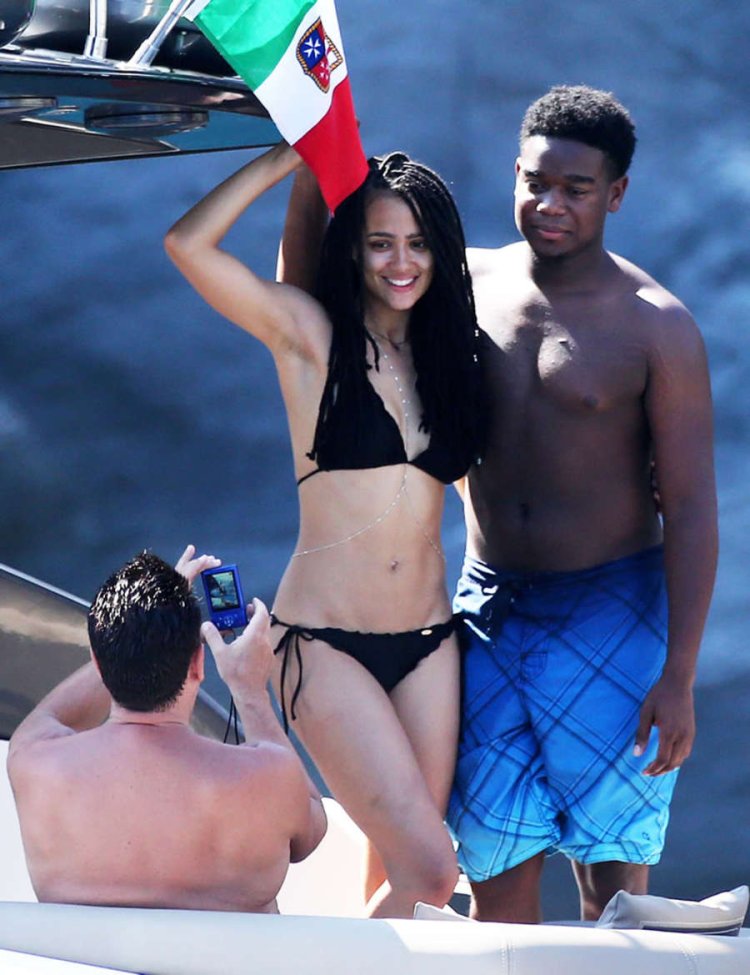 NATHALIE EMMANUEL BIKINI at Bed