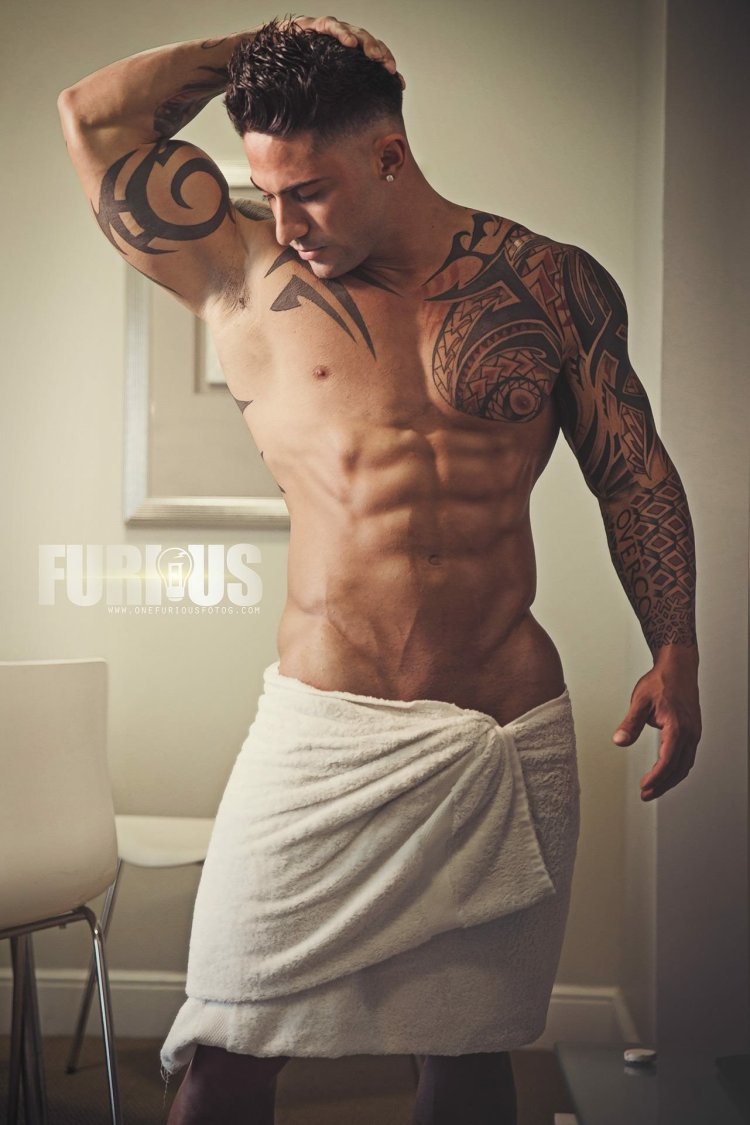 Tattoo on the torso male