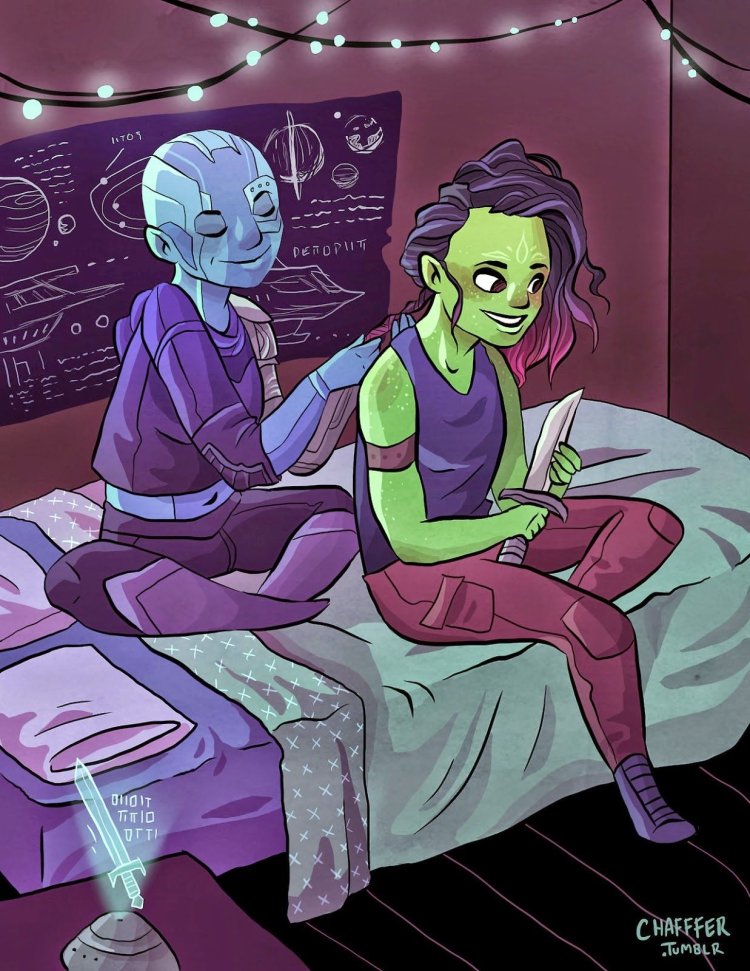 Gamora and Nebula Arta
