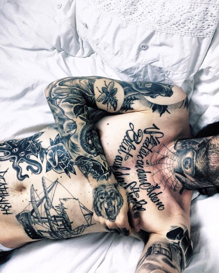 Tattoos on the body male