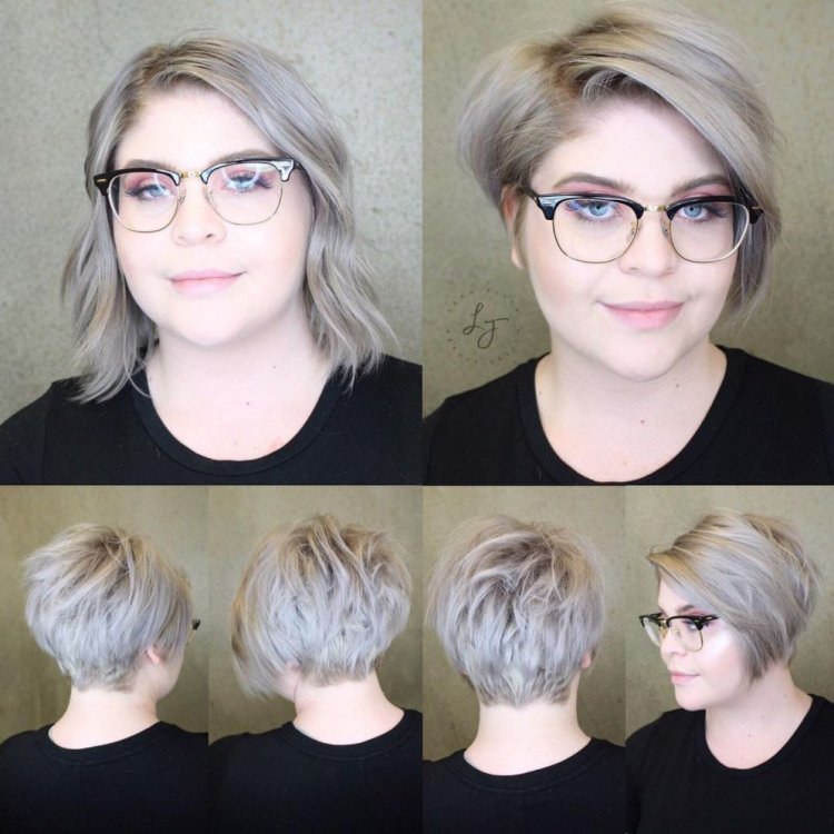 Pixie-beam haircut for medium hair for full
