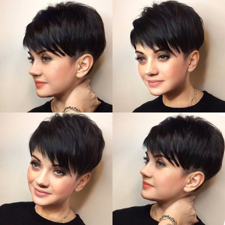 Pixie haircut for short hair with bangs 2022