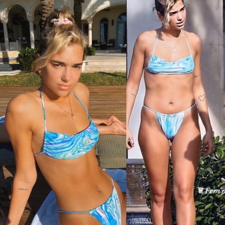 Ksenia Borodina in a swimsuit without photoshop