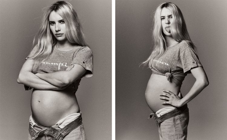 Emma Roberts Pregnant photo shoot