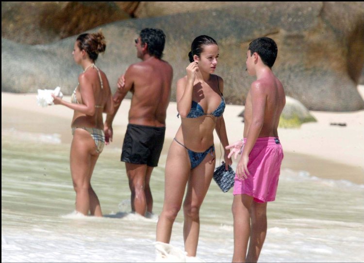 Alise Shako in a swimsuit