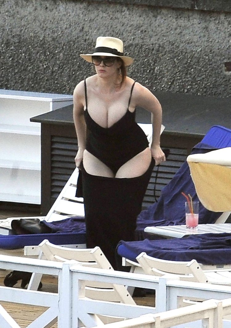 Christina Hendrix in a swimsuit