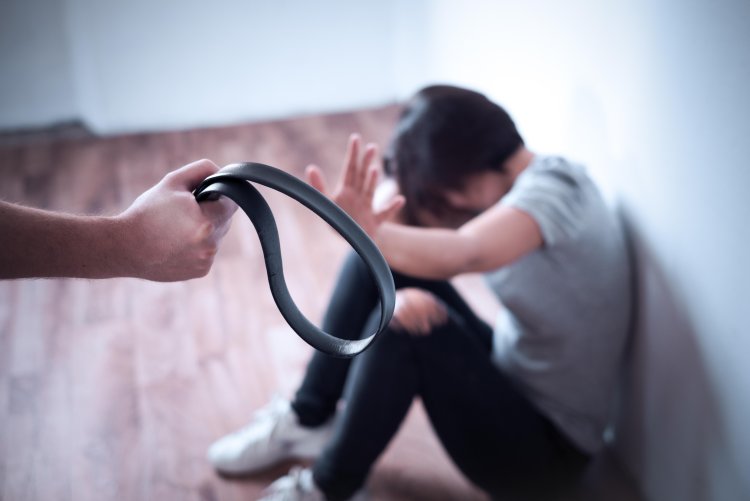 Woman Beat with Belt