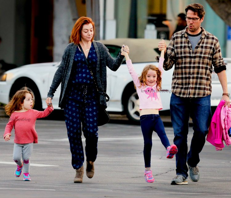 Alison Hannigan with her husband