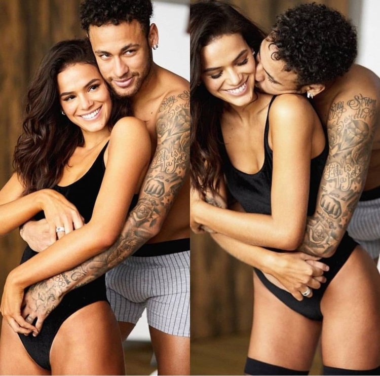 Neymar and Bruna photo shoot