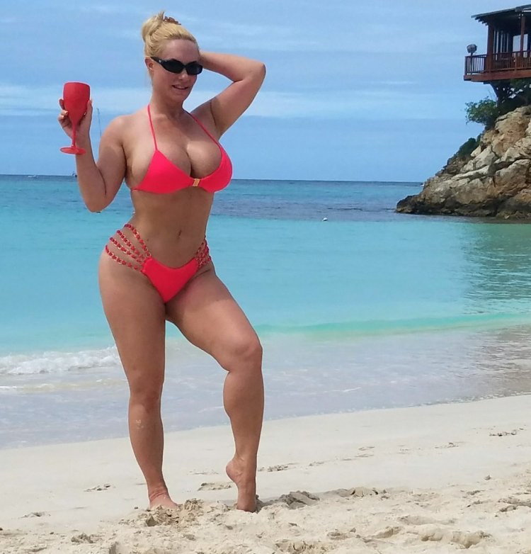 Croatia President Kolinda in a swimsuit