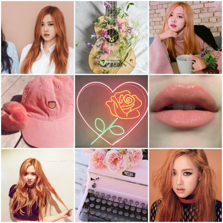 Rose Black Pink Aesthetics 2021 Collage