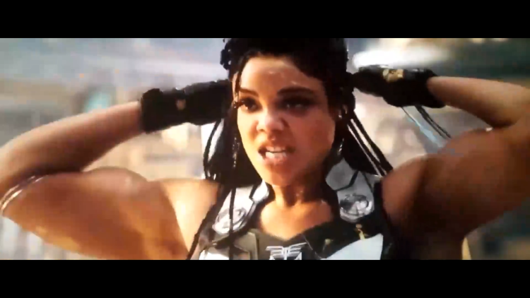 Tessa Thompson muscles