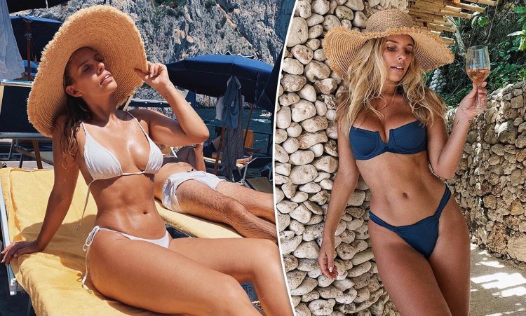 Cathy Oakley in a swimsuit