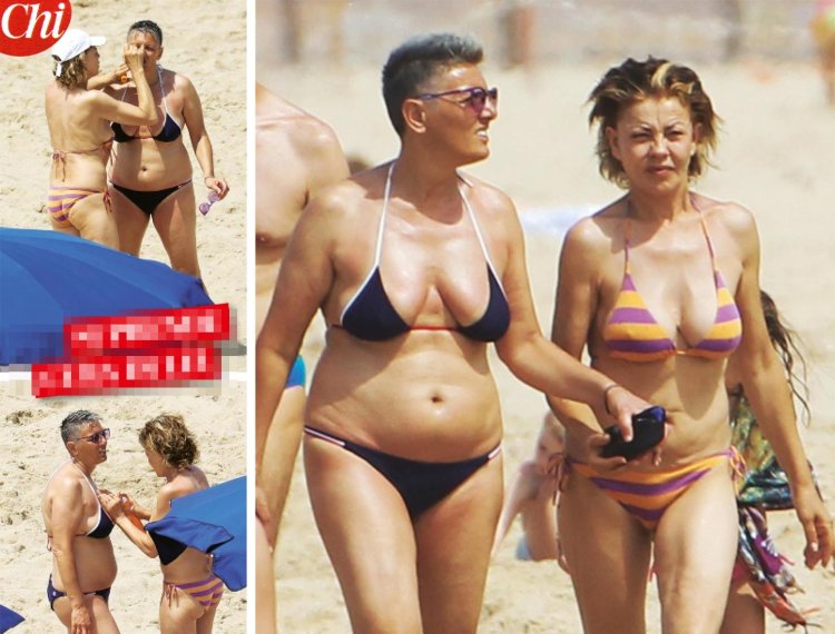 Eva Grimaldi in his youth