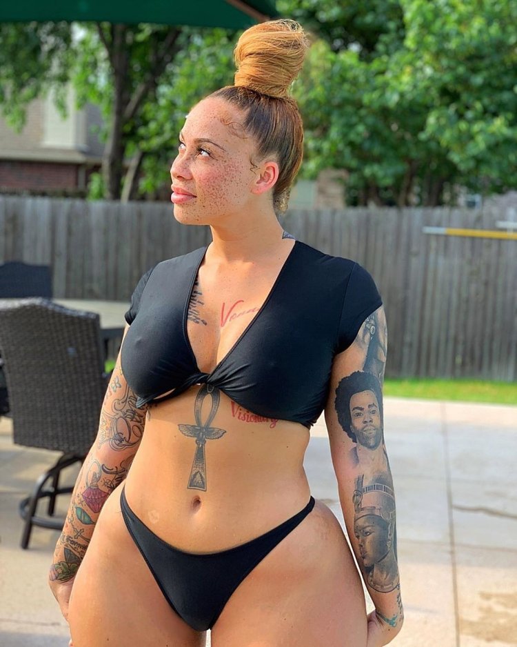 Cutie in a private swimsuit