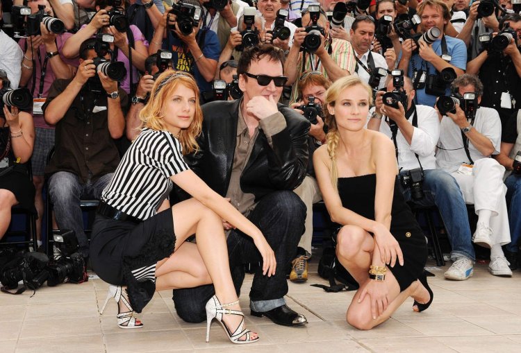 Diana Kruger and Tarantino
