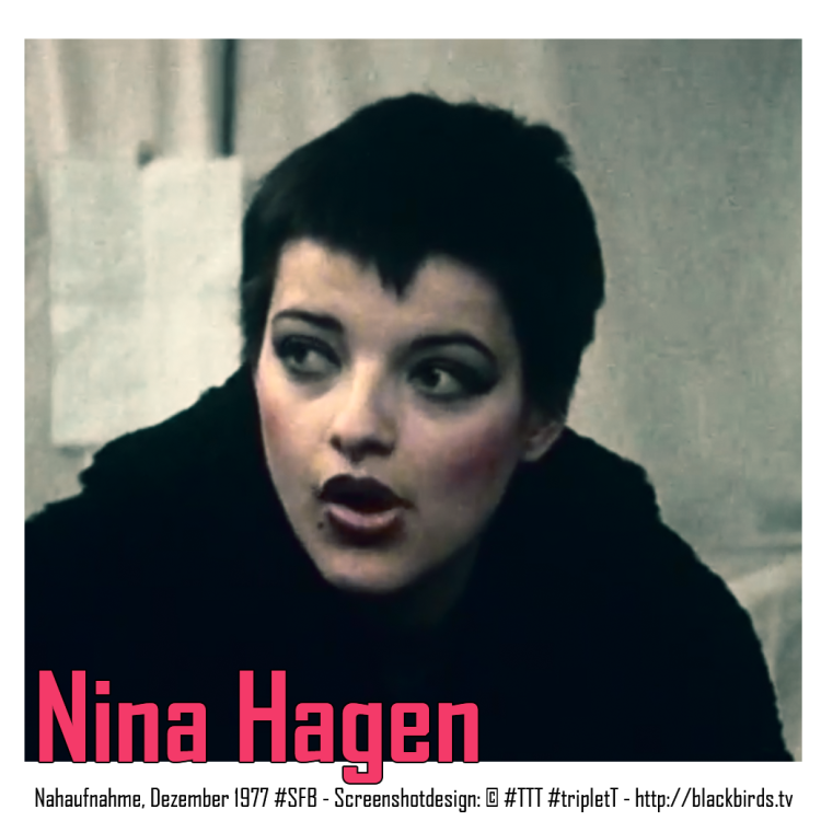 Nina Hagen in his youth without makeup
