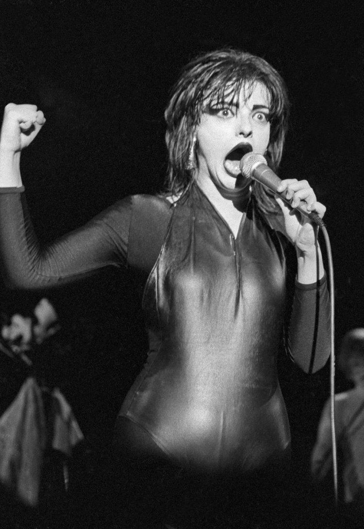 Nina Hagen in a swimsuit